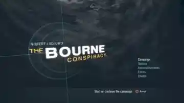 Bourne Conspiracy (USA) screen shot title